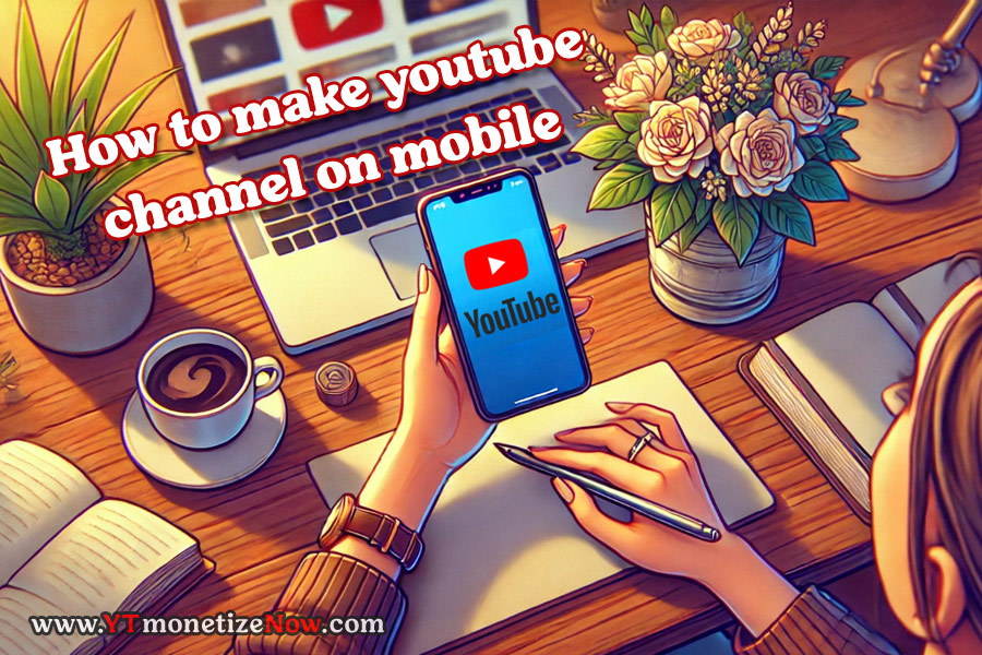 how to make youtube channel on mobile